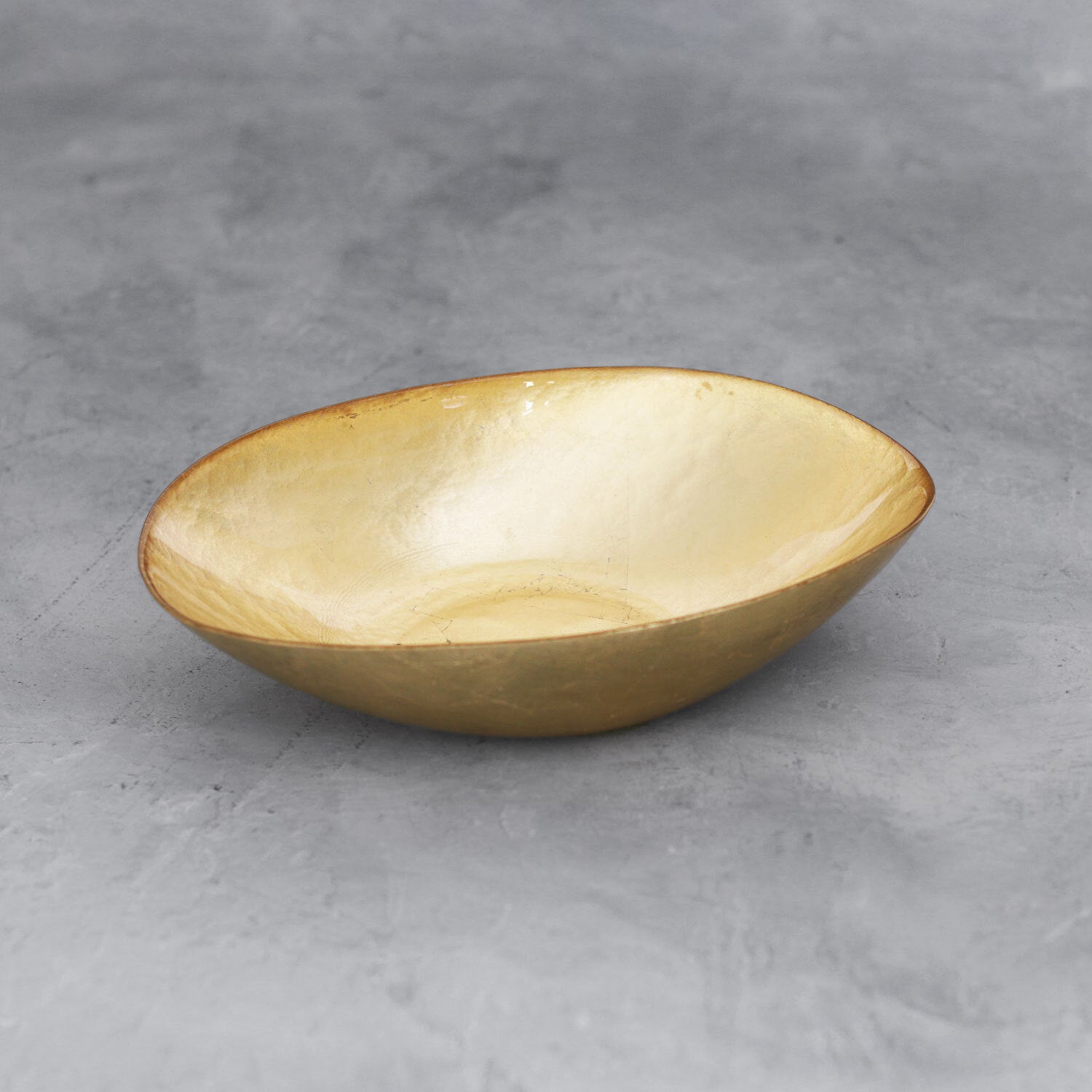 TWS CB2525 Crushed Glass Square Soup Bowls with Gold - The