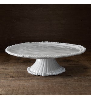 VIDA Alegria Pedestal Cake Plate (White)