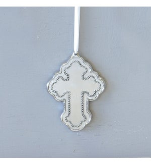 BABY Pearl Cross Ornament