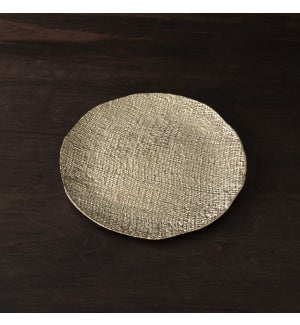 SIERRA MODERN Tela Large Round Platter (Gold)