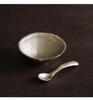 GIFTABLES Sierra Modern Chelsea Petit Bowl with Spoon (Gold)