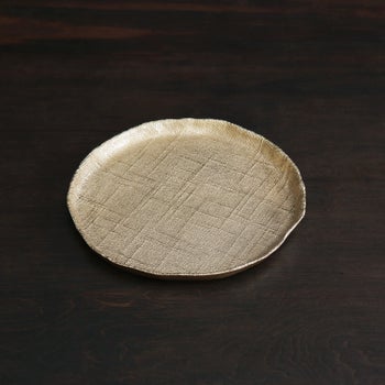 SIERRA MODERN Seattle Medium Round Platter (Gold)