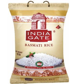 India Gate White Poly Basmati Rice 10lb                      690225104418