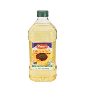 Bettino 100% Organic Sunflower Oil Blend 67.6 fl oz 2L       643700219459