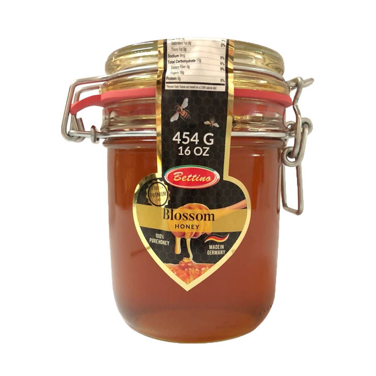 Bettino 100% Pure Blossom Honey 16oz 454g                    643700278951