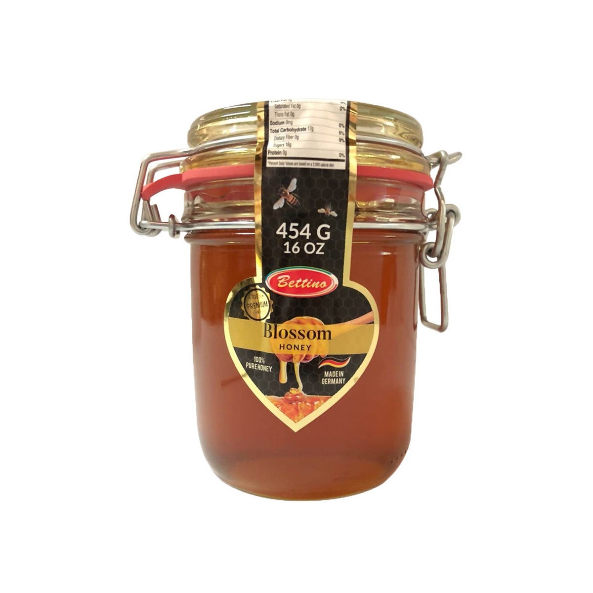 Bettino 100% Pure Blossom Honey 16oz 454g                    643700278951