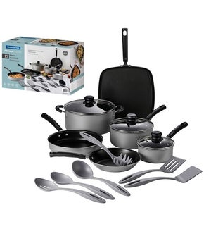Country Kitchen 16-pc. Aluminum Nonstick Cookware Set with