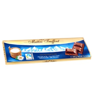 Maître Truffout Milk Chocolate Bar  10.5oz 300g              900285904261