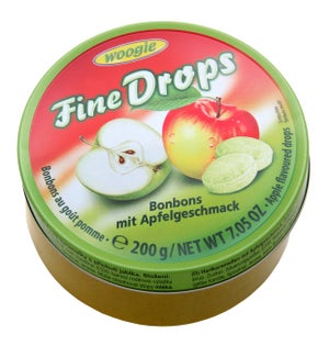 Woogie Fine Drops Apple Candies 7oz 200g                     900285909051
