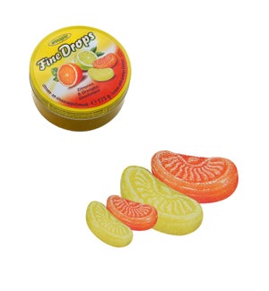 Woogie Fine Drops Lemon Orange Candies 6.1oz 175g            900285909317