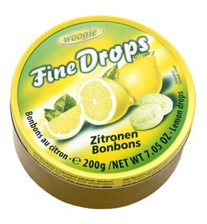 Woogie Fine Drops Lemon Candies 7oz 200g                     900285905559