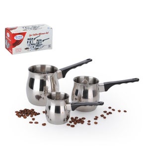 Coffee Warmer 3pc SS 6, 12, 24 oz. Bakelite Handle, Tripoli  643700107930