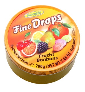 Woogie Fine Drops Fruit Mix Flavors 7oz 200g                 900285905555