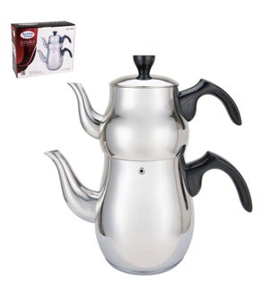 Double Tea Kettle, 1.0L and 2.5L, SS                         643700217035