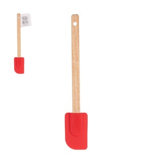 Silicone Spatula 12in With Wood Handle                       643700334824