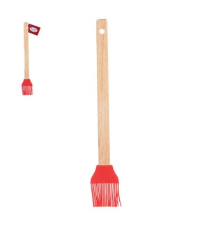 Silicone Brush 11.5in With Wood Handle                       643700334831