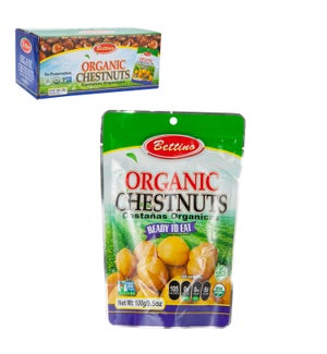 Bettino Roasted and Peeled Organic Chestnut 3.5oz 100g       643700221278