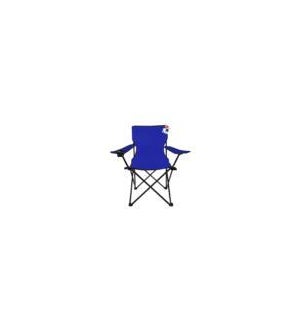 Folding Arm Chair with cup holder blue 21x21x17in, 36in      643700251909