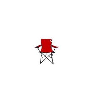 Folding Arm Chair with cup holder Red 21x21x17in, 36in       643700251893