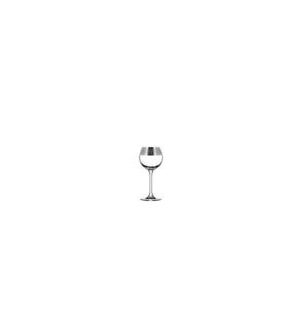 Wine Glass 6pc 2.2 oz  Set Silver  Baroque Pattern           64370028450