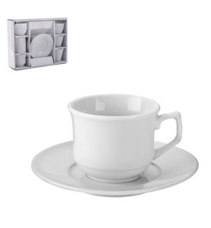 "Coffee Cup and Saucer 6 by 6,3oz Porcelain"                 643700332691