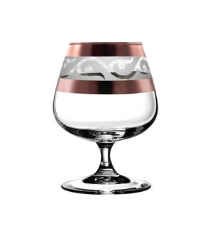 "Brandy Glass with a ""Lyre"" 14 oz,Gold color"              643700357373