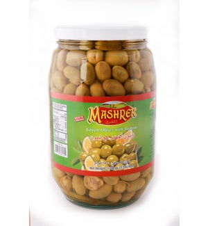 Al Mashrek Green Olives With Lemon 60oz 1700g                643700361325