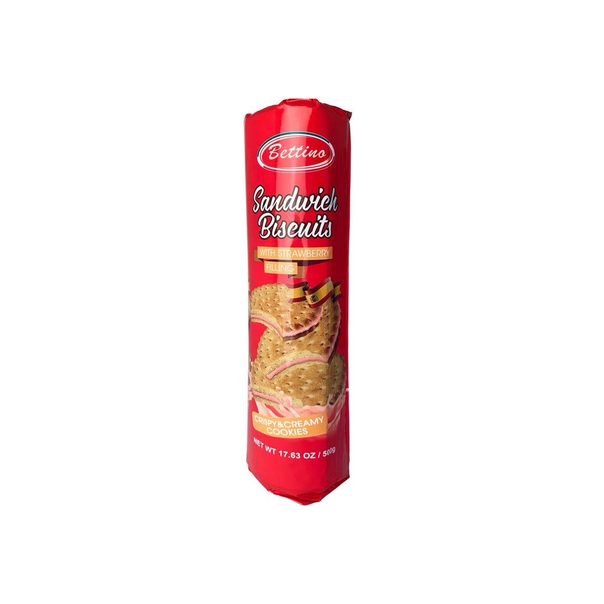 Bettino Sandwich Biscuits with Strawberry Filling 17.6oz 500 643700361370