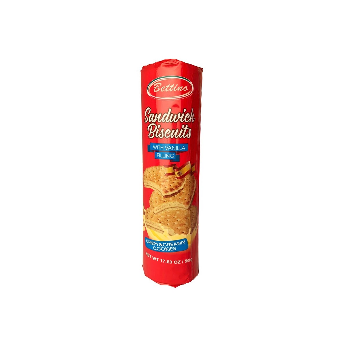 Bettino Sandwich Biscuits with Vanilla Filling 17.6oz 500g   643700361387