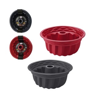 Silicone Bundt Cake Mould 9in Asst Colors                    643700386281