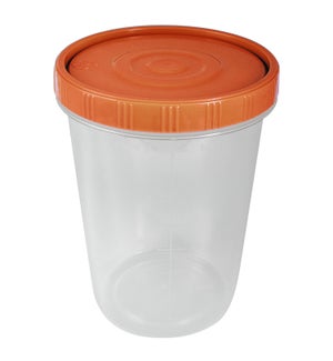 FOOD CONTAINER WITH ORANGE LID 1,06QT                        643700383495