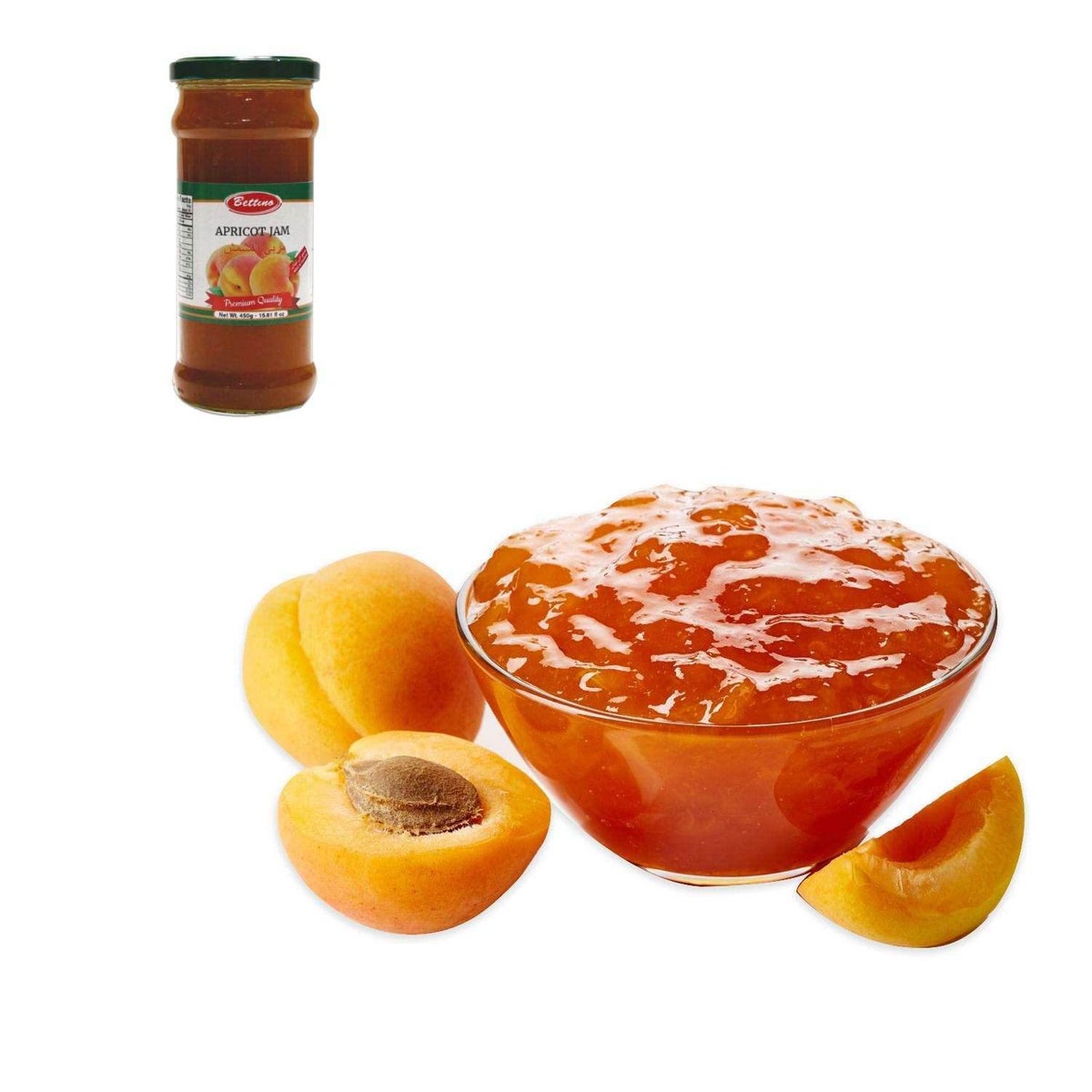 Al Mashrek Apricot Jam 15.8oz 450g                           643700249067