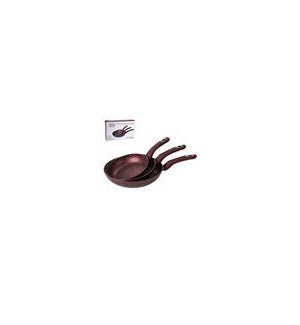 Fry Pan 3pc Set Forge Alum.,8in 9.5in 11in Nonstick with Mar 643700290267