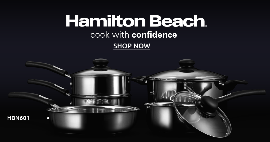 Hamilton Beach Stainless Steel Cookware Set