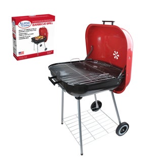 BBQ Grill Square 22x25in Red color                           643700155405