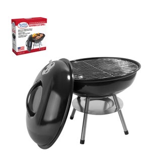 BBQ Grill Round 14x15in Black color                          643700059949