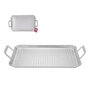 BBQ Grill Pan 17x10x2in Satin Finshed                        643700311955