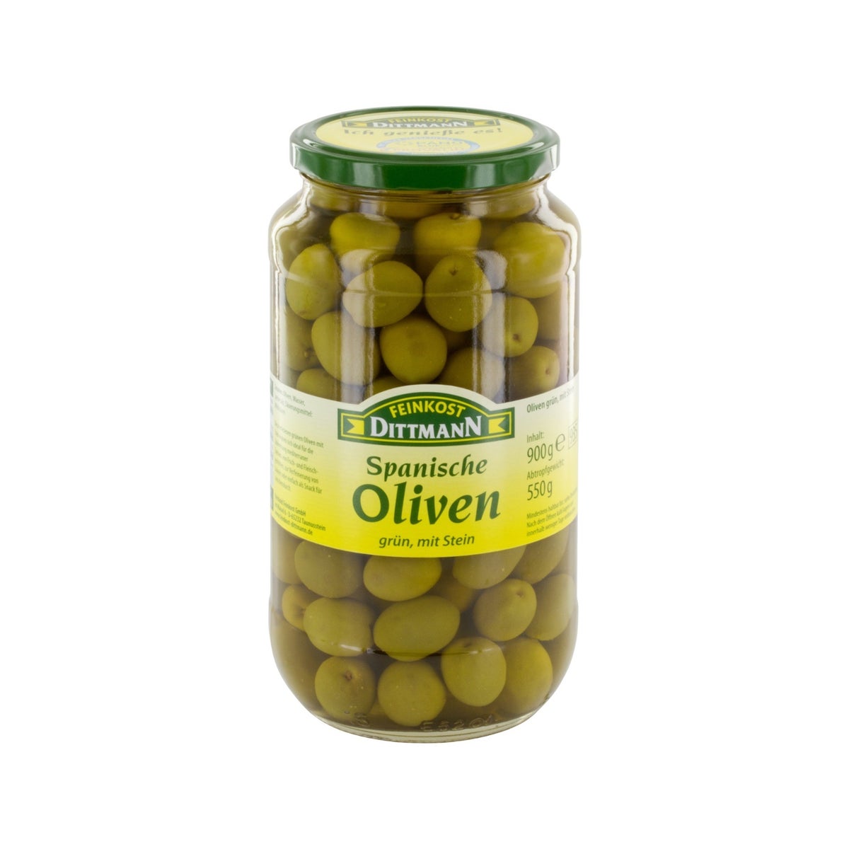 Dittmann Green Whole Olives 31.7oz 900g                      400223943900