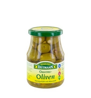 Dittmann Queen Olives Stuffed with Almonds 12.35oz 350g      400223944550