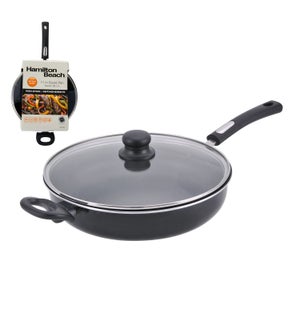 HB 11in Aluminum covered saute pan, 3.0mm, black, Nonstick i 643700229076