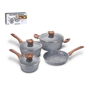 HB Forged Alu. cookware 7pc set Granite nonstick coating and 643700360502