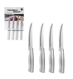 HB 4pc steak knife set 4.5in 1.5mm, stainless steel sandwich 643700222381