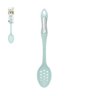 Hamilton Beach Slotted Spoon 14.5in Soft Touch Handle Green  643700356192