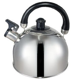 Tea Kettle with Black Handle 2L Single Ply Bottom            784204102110