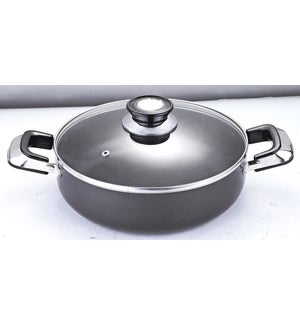 14 in Non Stick 2 Handle Fry Pan with Glass Lid              784204514895