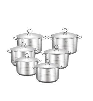 Aramco 8 Piece Alpine Gourmet Aluminum Caldero Set, 2/3.5/7/13 quart