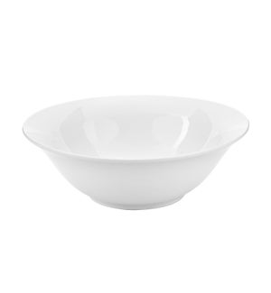 Salad Bowl 9in Plain White Porcelain                         643700053015