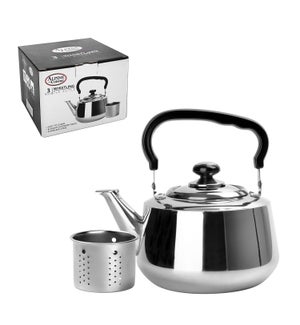 Tea kettle SS 2.2L with strainer                             643700088017