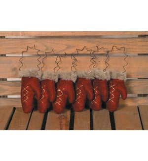 Ornament - Primitive Hanging Mittens