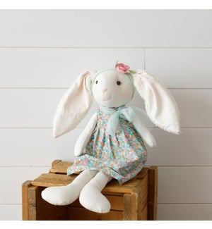 Lop Eared Rabbit Shelf Sitter - Floral Dress